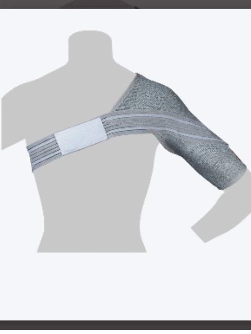 Incrediwear Active Pain Relief Grey Shoulder Brace. Size XL.